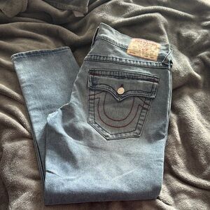 True Religion men Light Blue relaxed, slim  Jeans